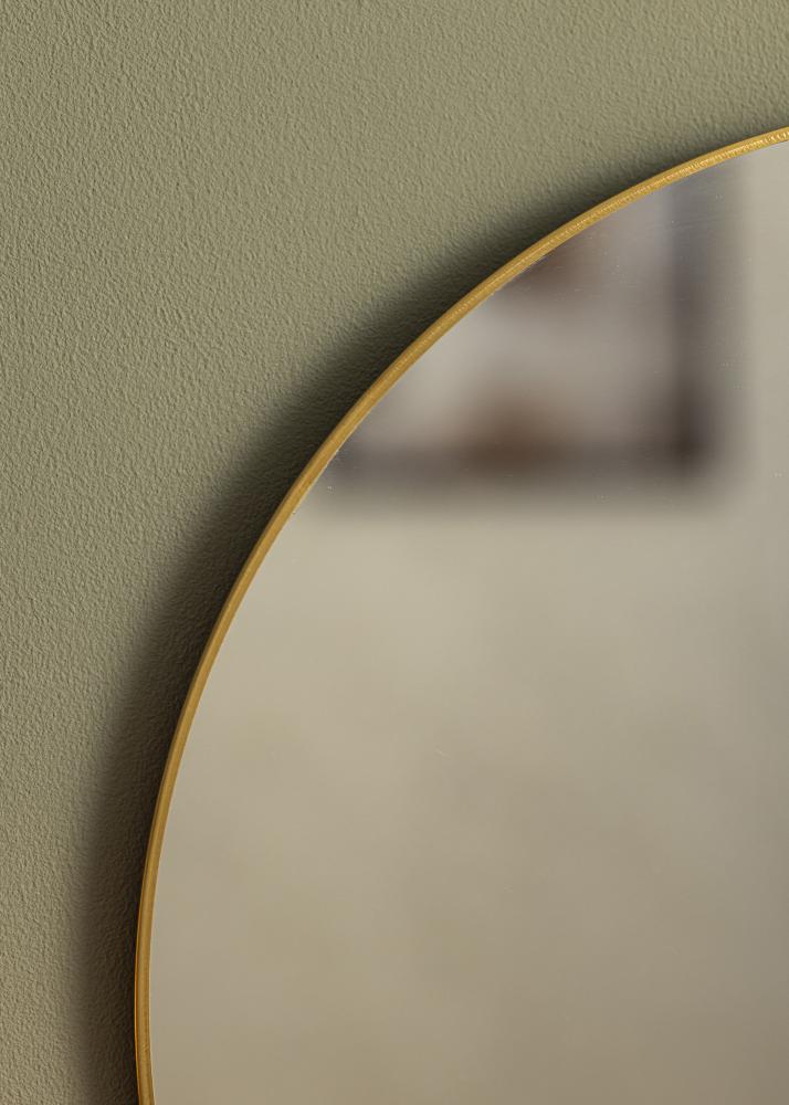 KAILA Round Mirror - Thin Brass diamètre 40 cm