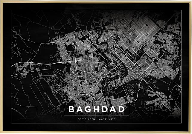 Map - Baghdad - Black