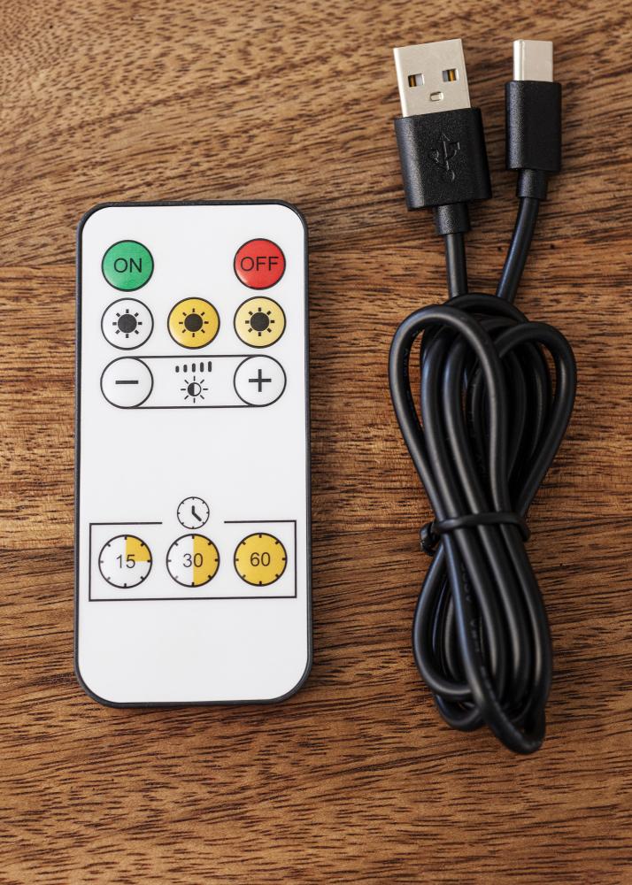 KAILA Lustre Cadre à piles pour tableaux 32 cm - Noir