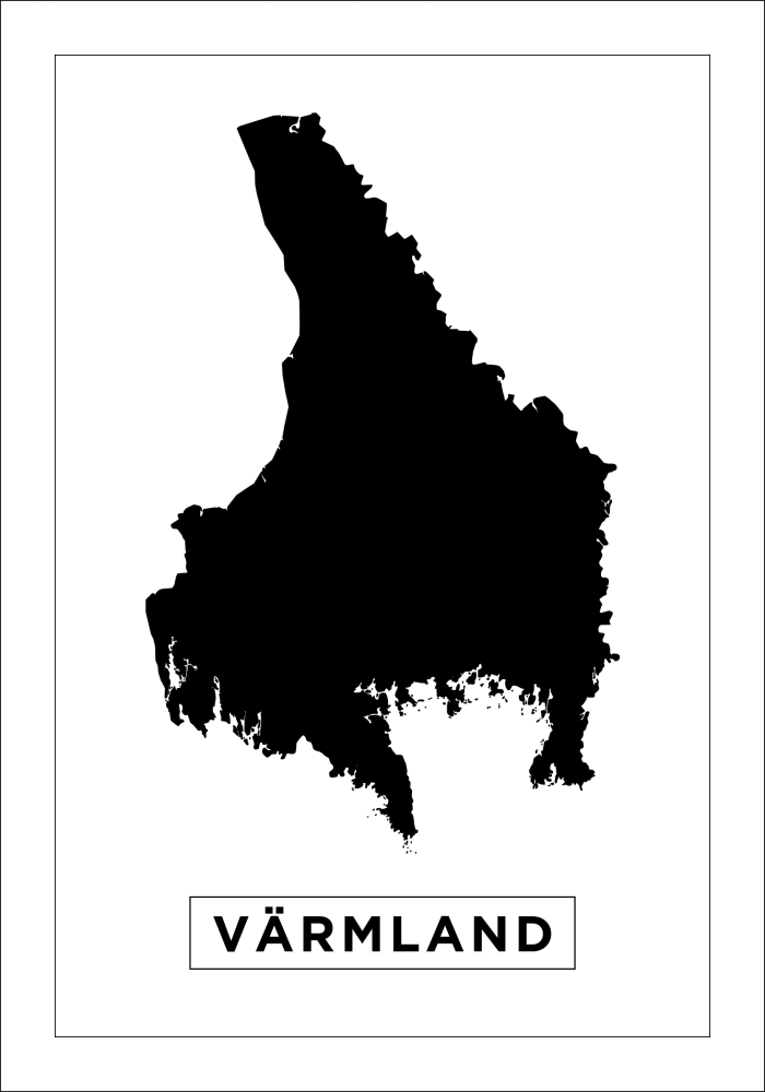 Map - Värmland - White