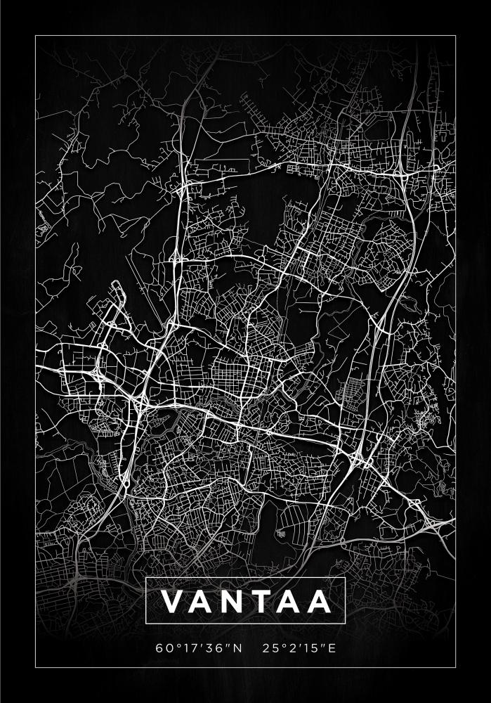 Map - Vantaa - Black