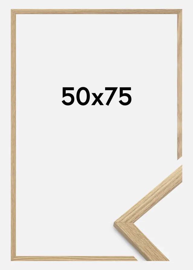 Cadre Trendy Verre Acrylique Chêne 50x75 cm