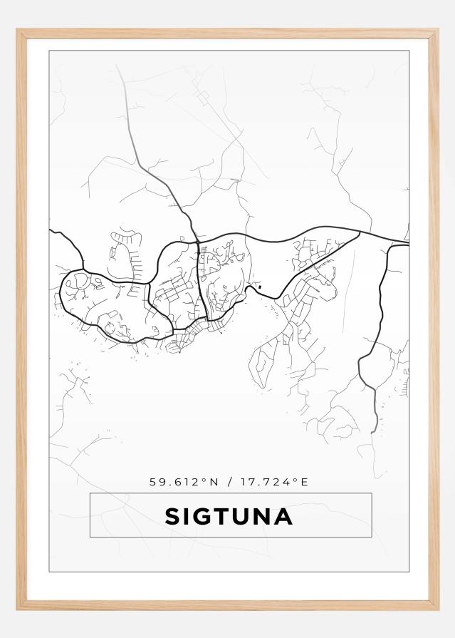 Map - Sigtuna - White