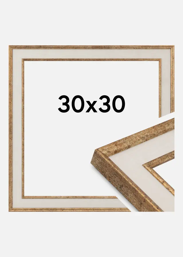 Cadre Dolly Verre Acrylique Or 30x30 cm