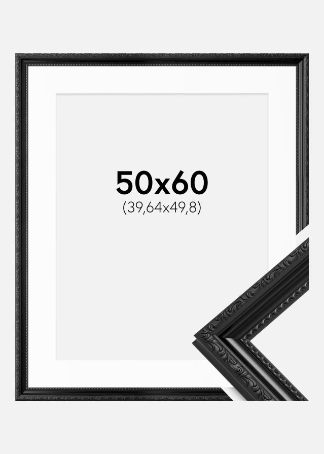 Cadre Abisko Noir 50x60 cm - Passe-partout Blanc 16x20 pouces