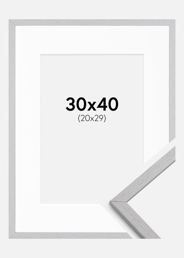 Cadre Edsbyn Grey 30x40 cm - Passe-partout Blanc 21x30 cm