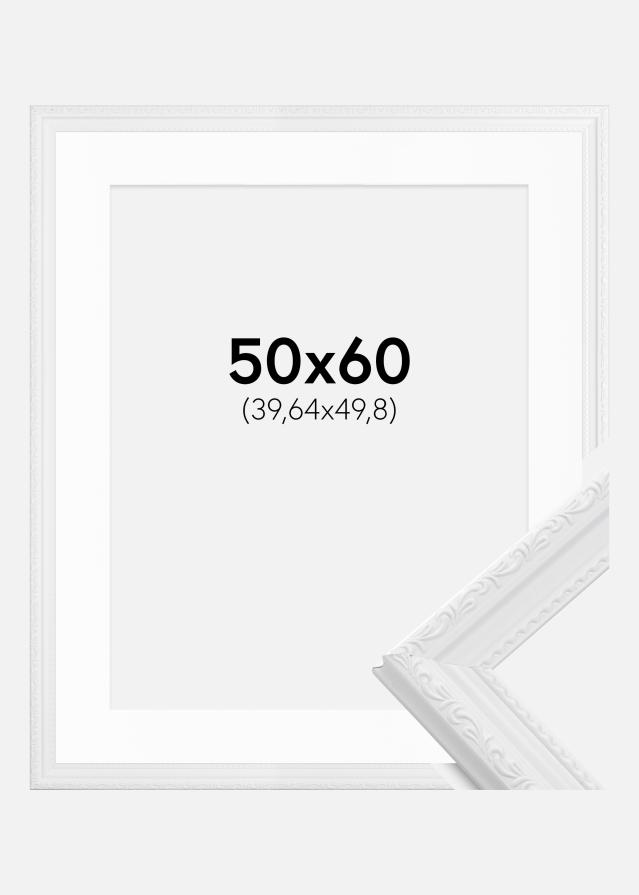 Cadre Abisko Blanc 50x60 cm - Passe-partout Blanc 16x20 pouces