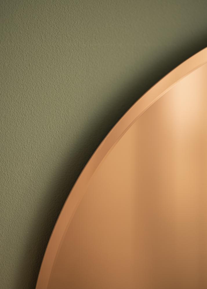 KAILA Miroir rond Rose Gold Deluxe diamètre 50 cm