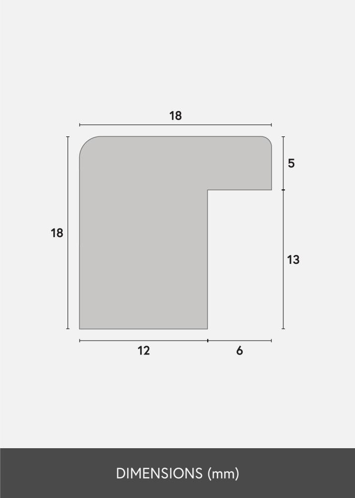 Cadre Selection Blanc 30x40 cm - Passe-partout Noir 21x30 cm