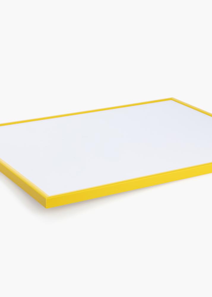 Cadre New Lifestyle Jaune 70x100 cm - Passe-partout Blanc 62x93 cm