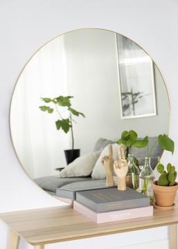 KAILA Round Mirror - Thin Brass diamètre 100 cm