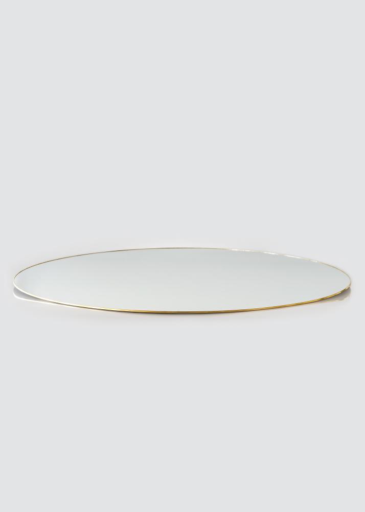 KAILA Round Mirror - Thin Brass diamètre 100 cm