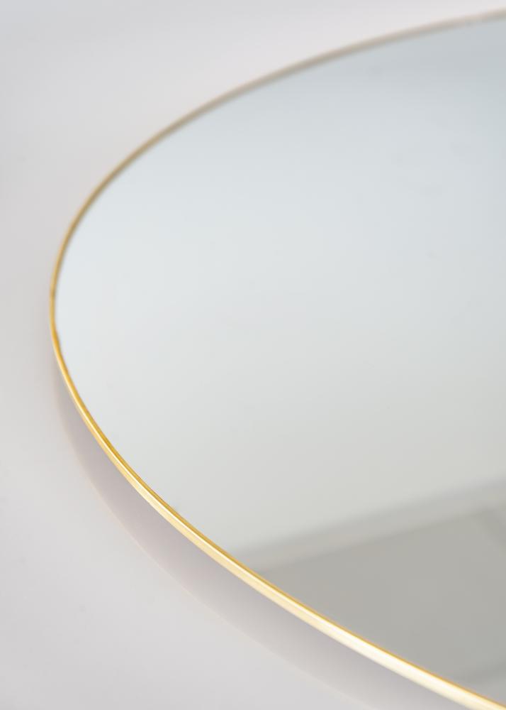 KAILA Round Mirror - Thin Brass diamètre 100 cm