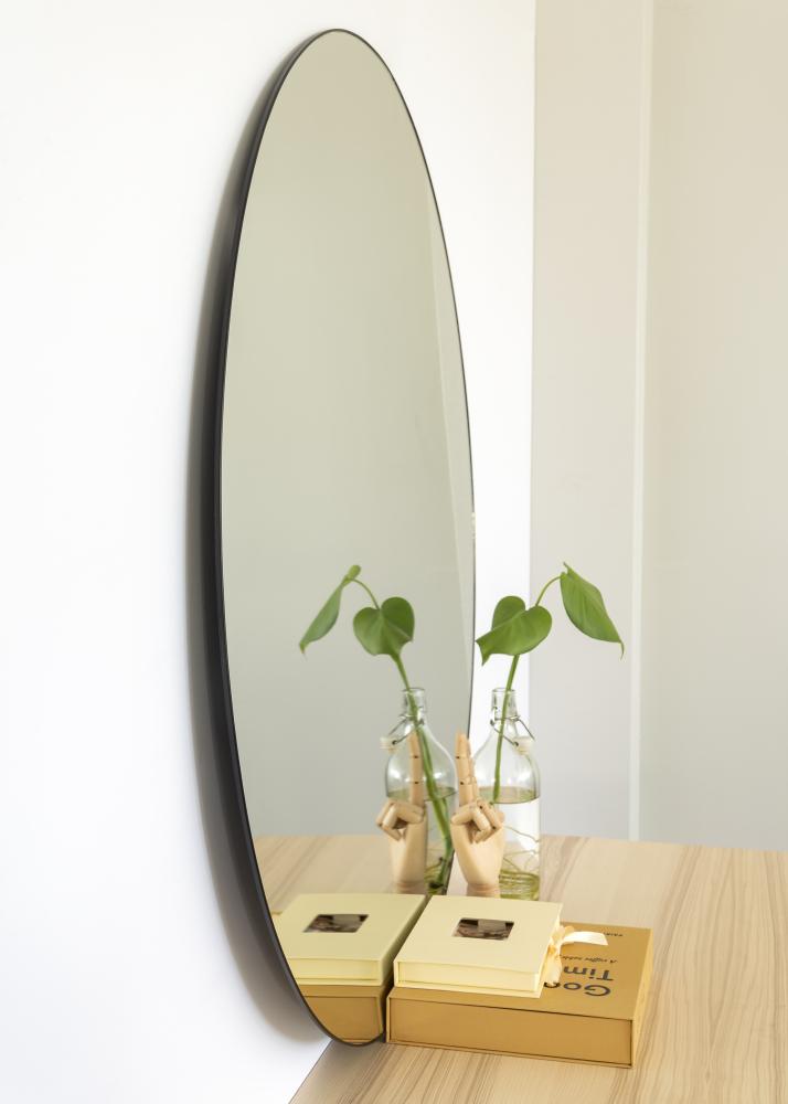 KAILA Round Mirror - Thin Black diamètre 100 cm