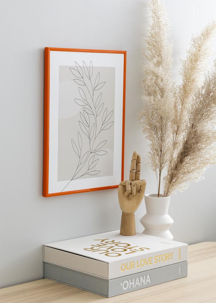 Cadre New Lifestyle Orange 70x100 cm - Passe-partout Blanc 59,4x84 cm