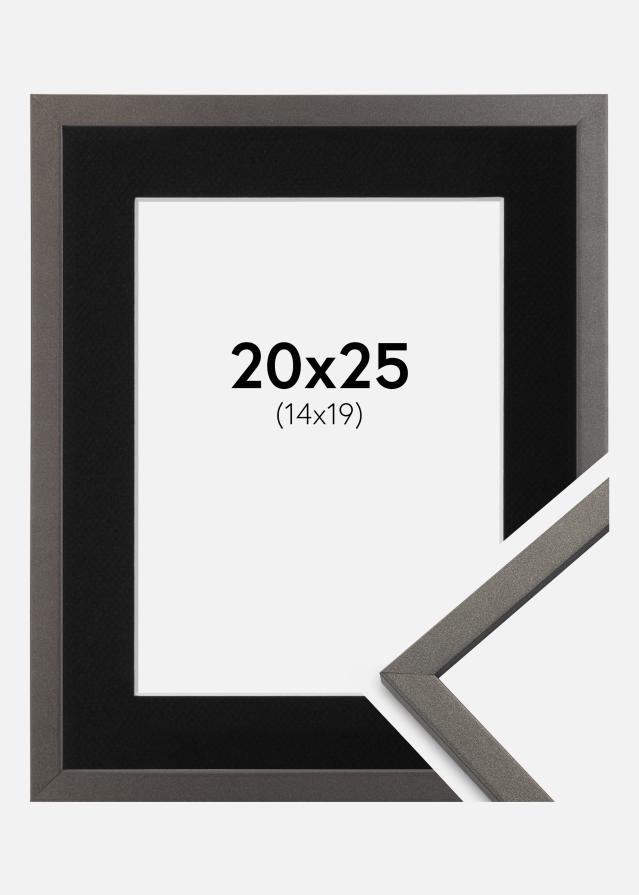 Cadre Edsbyn Graphite 20x25 cm - Passe-partout Noir 15x20 cm