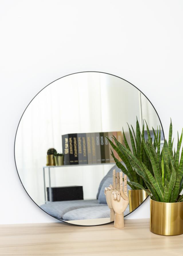 KAILA Round Mirror - Thin Black diamètre 70 cm