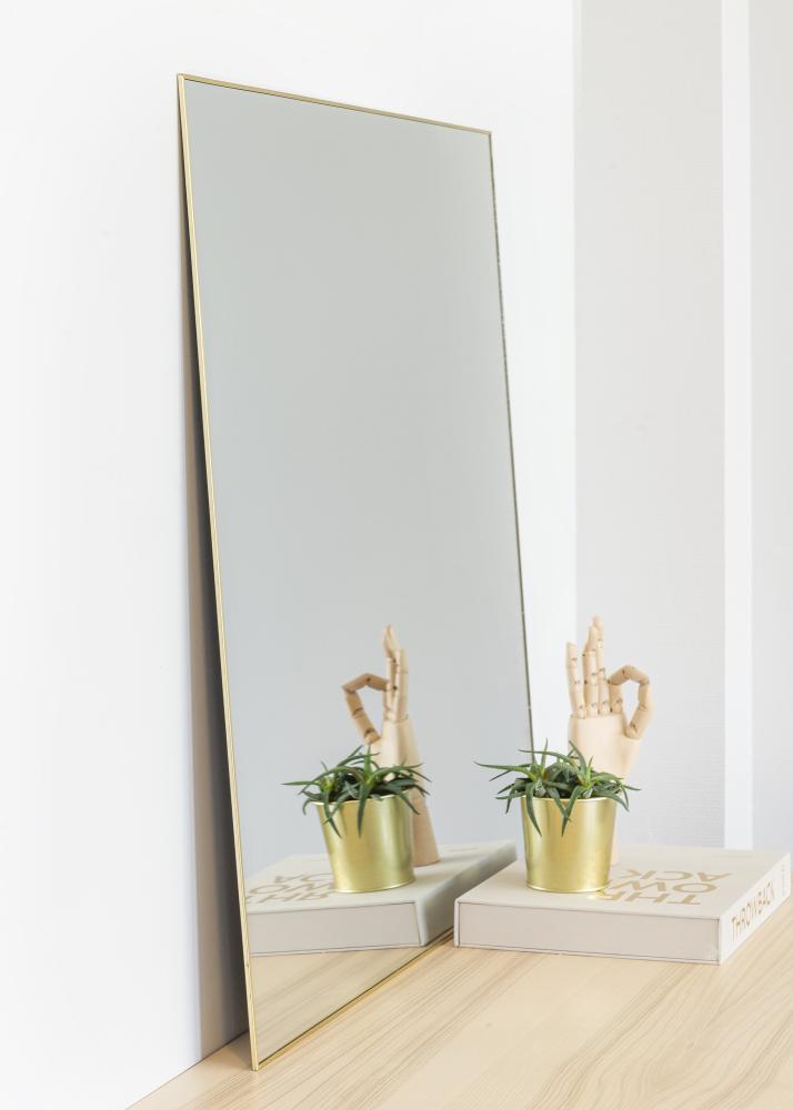 KAILA Square Mirror - Thin Brass 80x80 cm