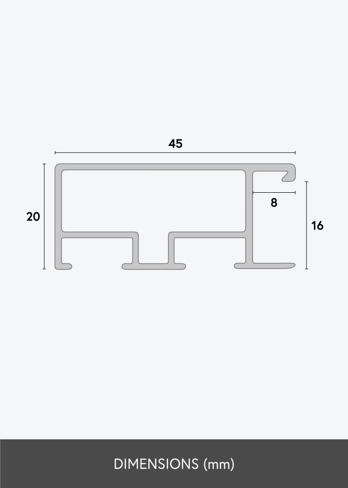 Miroir Bräcke Acier clair - Propres mesures