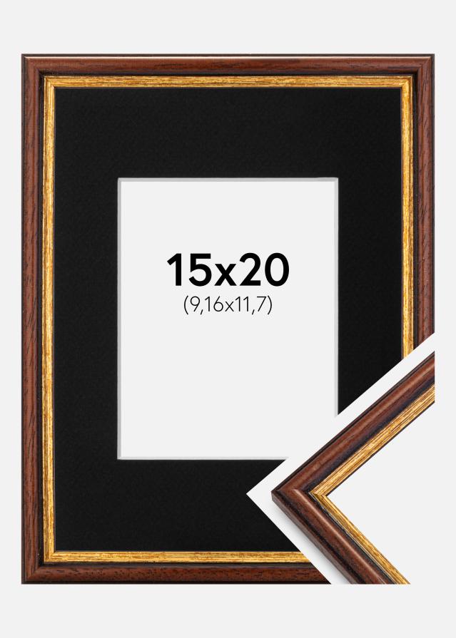 Cadre Horndal Marron 15x20 cm - Passe-partout Noir 4x5 pouces