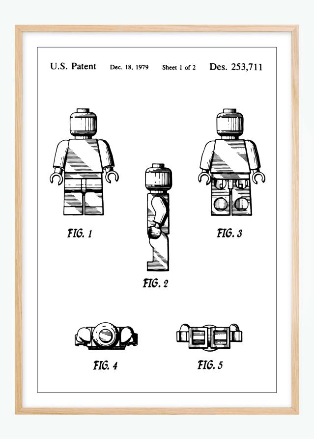 Dessin de brevet - Lego I - Poster