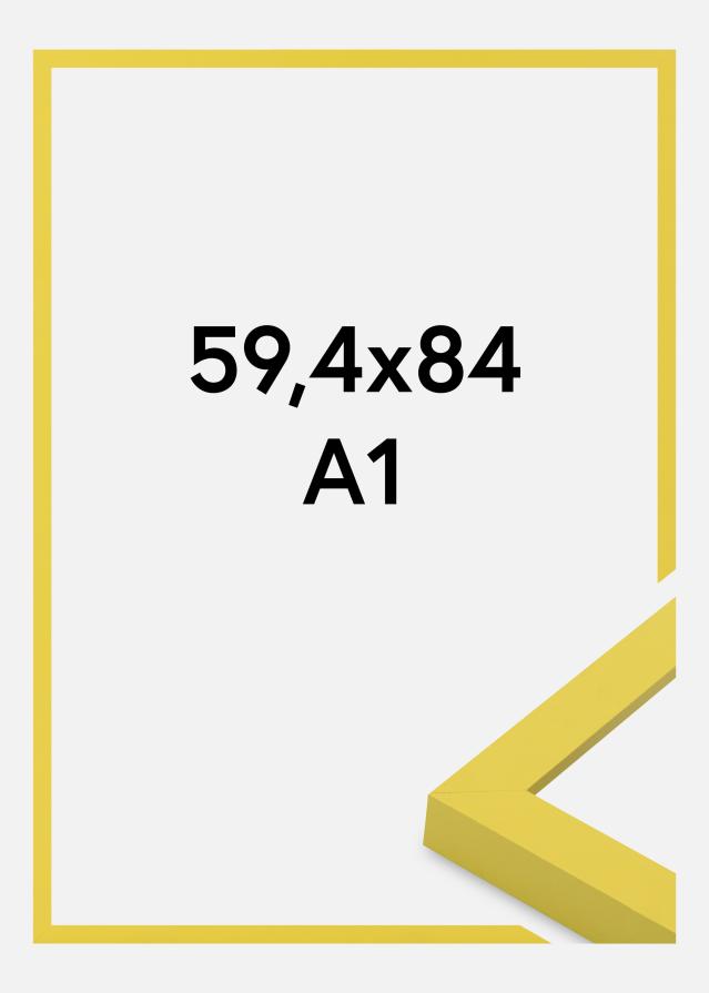 Cadre Selection Verre Acrylique Yellow 59.4x84 cm (A1)