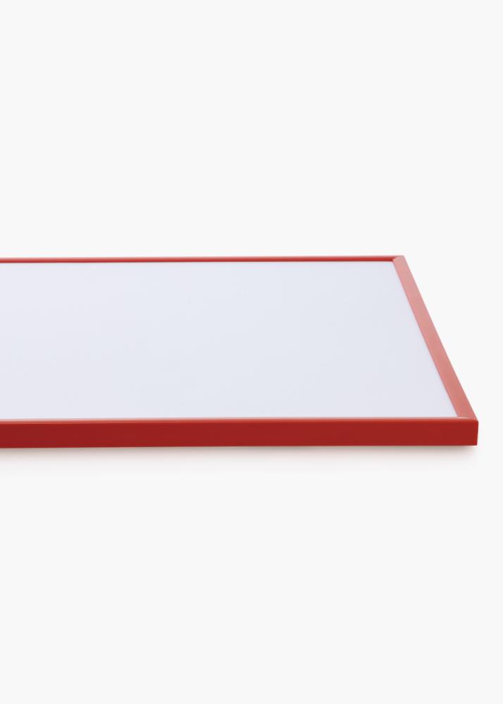 Cadre New Lifestyle Rouge clair 70x100 cm - Passe-partout Blanc 62x85 cm