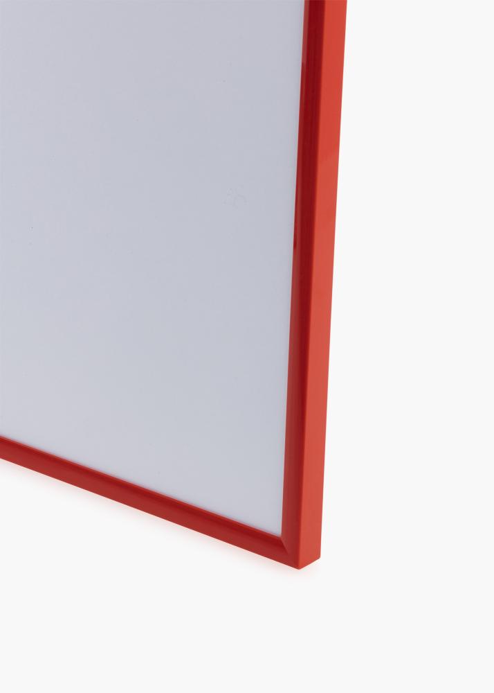 Cadre New Lifestyle Rouge clair 50x70 cm - Passe-partout Blanc 33x56 cm