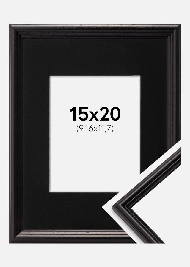 Cadre Horndal Noir 15x20 cm - Passe-partout Noir 4x5 pouces