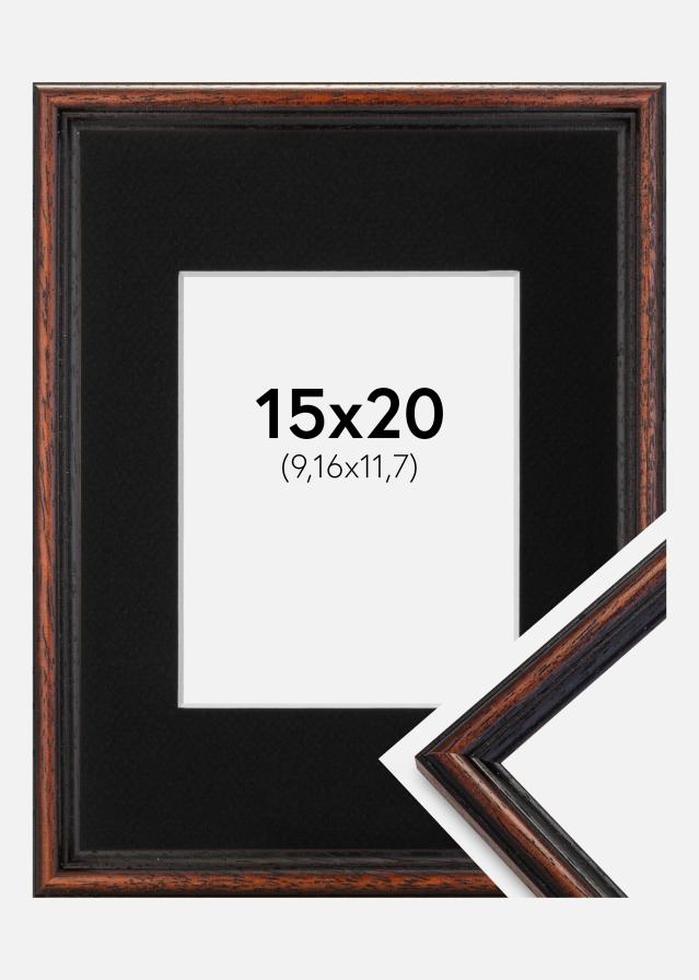 Cadre Horndal Noyer 15x20 cm - Passe-partout Noir 4x5 pouces