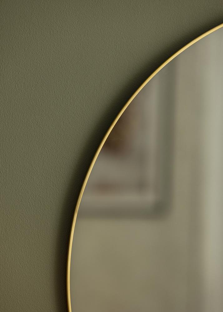 Round Mirror Jersey - Thin Brass diamètre 60 cm