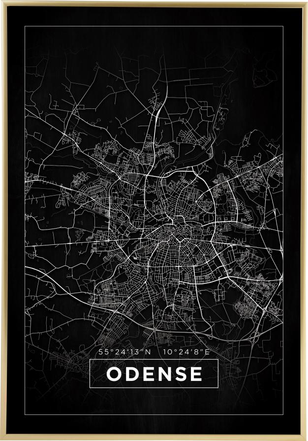 Map - Odense - Black