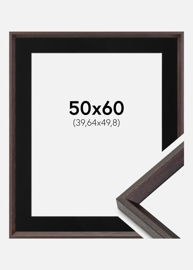 Cadre Globe Expresso 50x60 cm - Passe-partout Noir 16x20 pouces