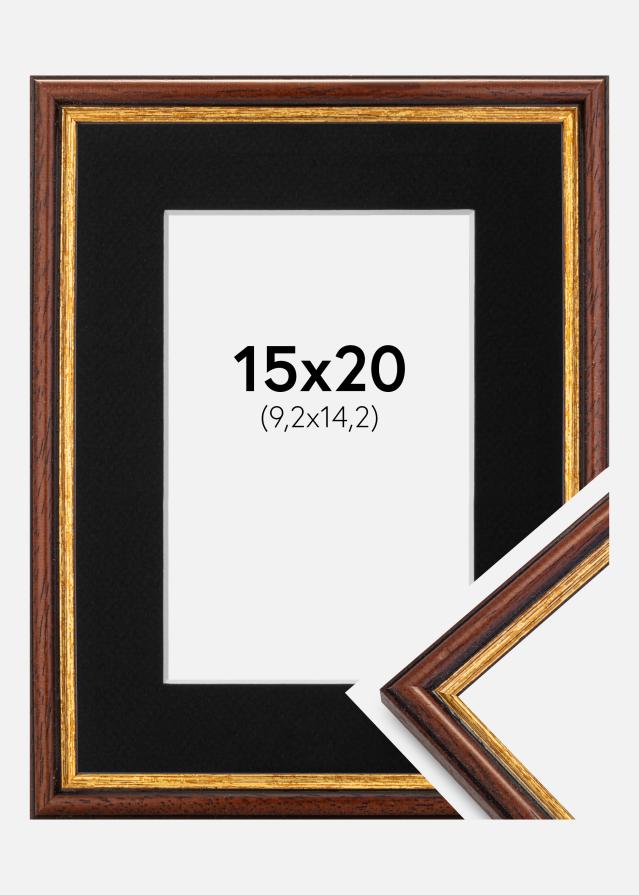 Cadre Horndal Marron 15x20 cm - Passe-partout Noir 4x6 pouces