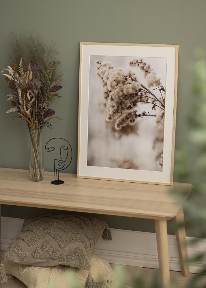 Cadre Galant Pin 30x30 cm - Passe-partout Blanc 20x20 cm