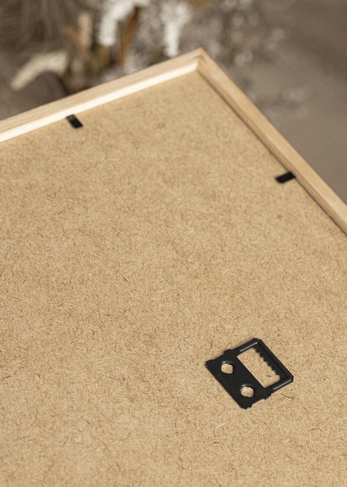 Cadre Galant Noyer 50x70 cm - Passe-partout Noir 33x56 cm