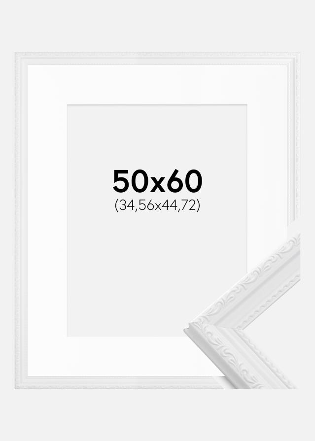 Cadre Abisko Blanc 50x60 cm - Passe-partout Blanc 14x18 pouces