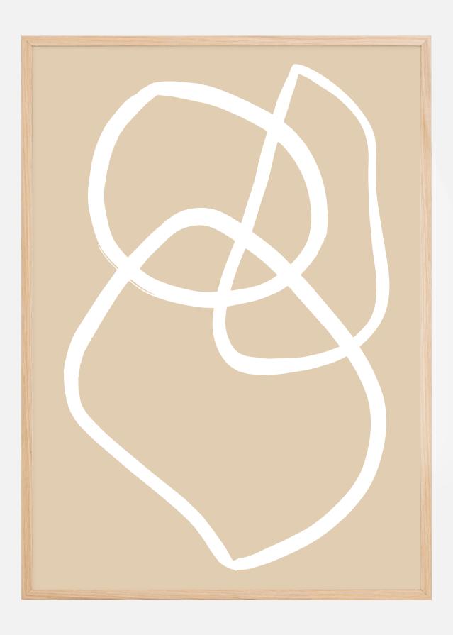 Beige Lines III Poster