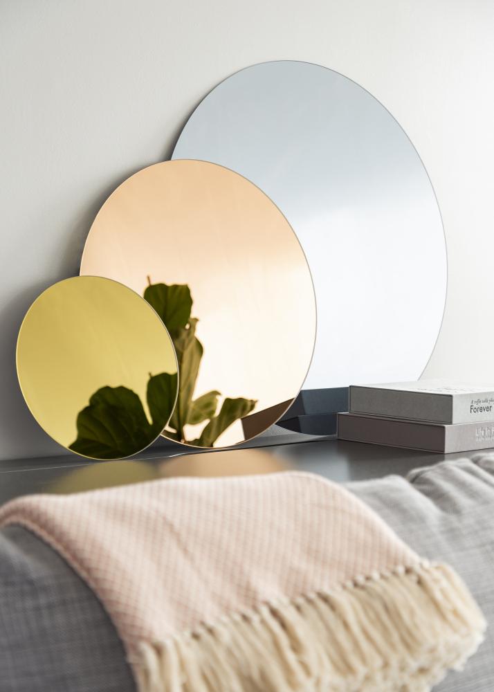 KAILA Miroir rond Gold diamètre 110 cm