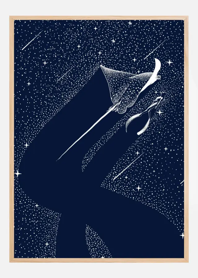 Star Collector and Diver Poster