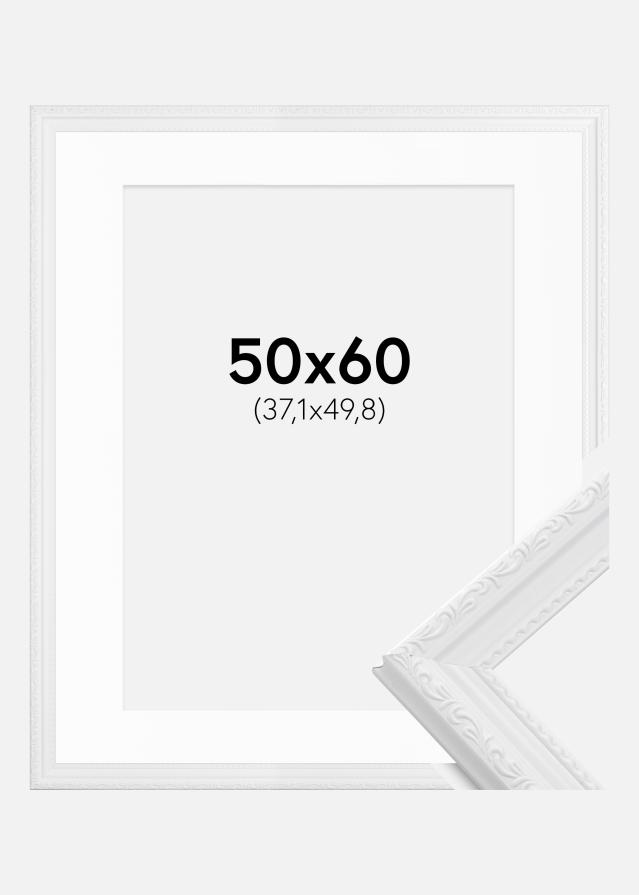 Cadre Abisko Blanc 50x60 cm - Passe-partout Blanc 15x20 pouces