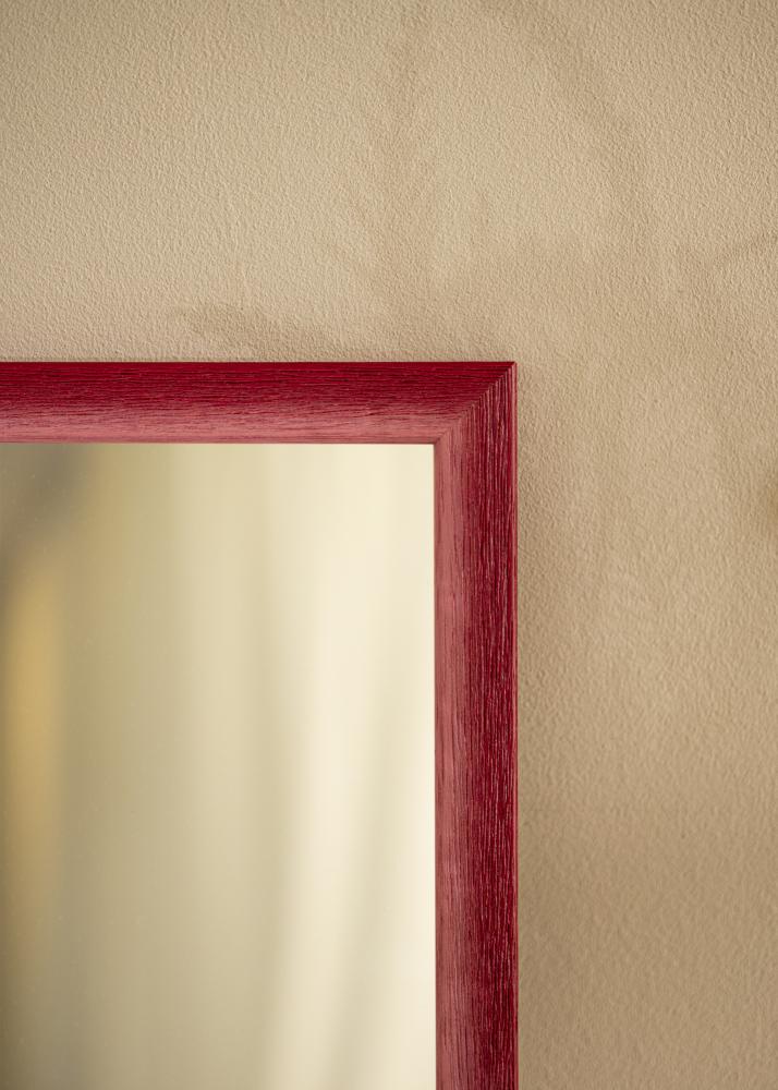 Miroir Cornwall Rouge sombre - Sur mesure