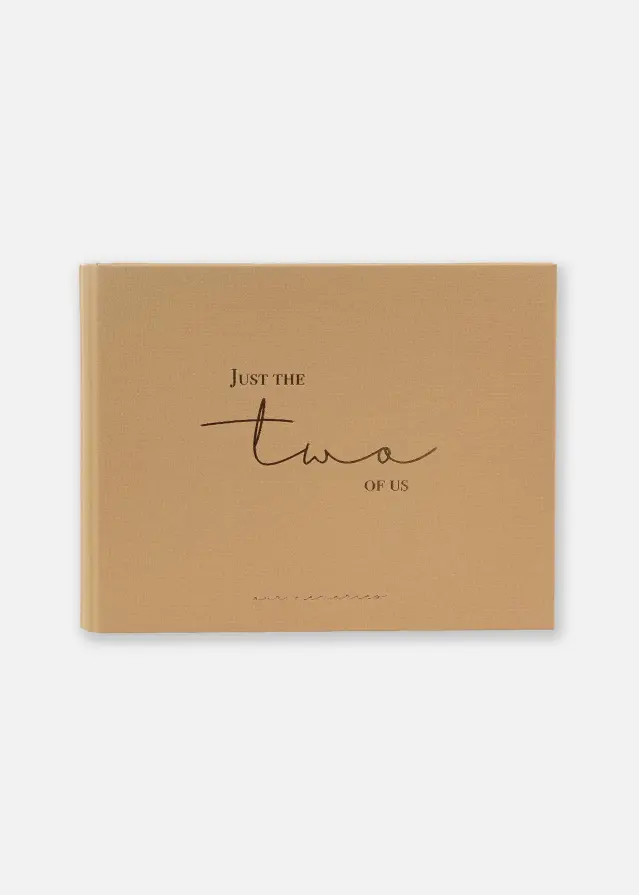 Just the two of us Livre d'or Brun - 25x20 cm (100 pages blanches / 50 feuilles)