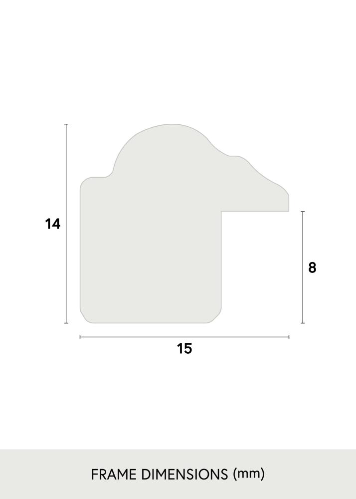 Cadre Horndal Marron 15x15 cm - Passe-partout Blanc 10x10 cm