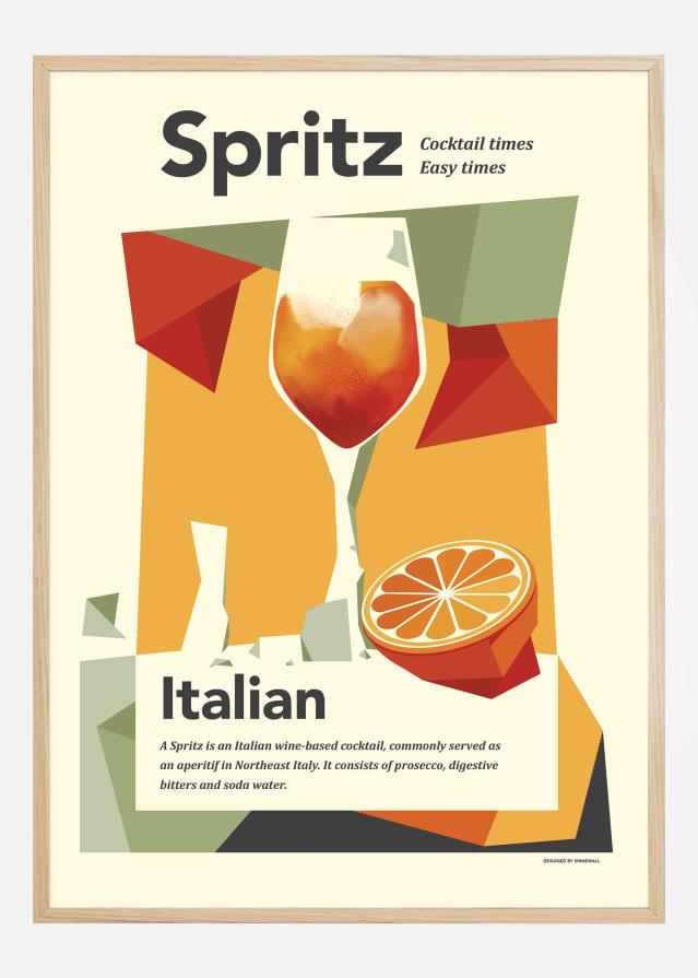 Aperol spritz print Poster