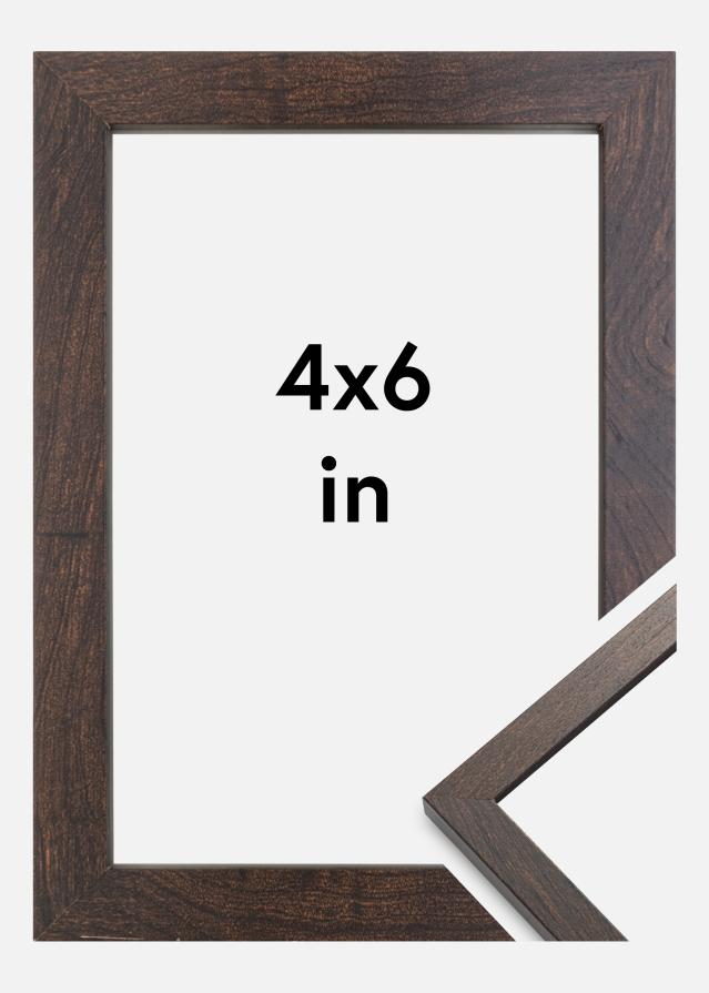 Cadre Trendy Verre Acrylique Noyer 4x6 inches (10,16x15,2 cm)