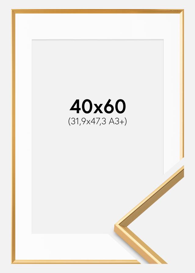 Cadre Desire Or 40x60 cm - Passe-partout Blanc 32,9x48,3 cm (A3+)