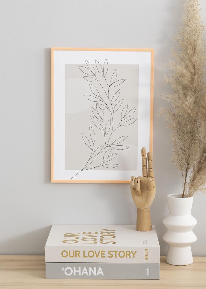 Cadre New Lifestyle Apricot 50x70 cm - Passe-partout Blanc 33x56 cm