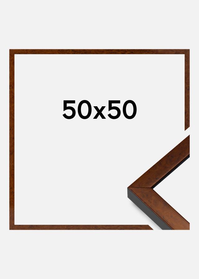 Cadre Ares Verre acrylique Burr Walnut 50x50 cm