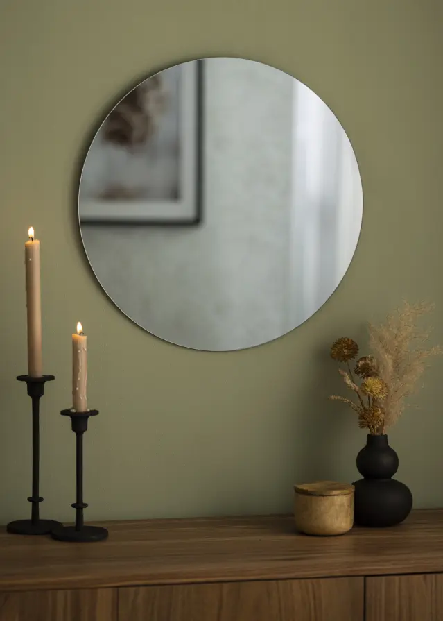 KAILA Miroir rond Smoked Grey diamètre 50 cm